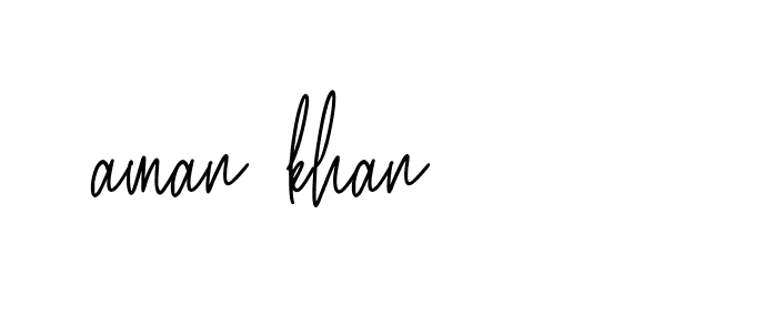 Signature of aman-khan