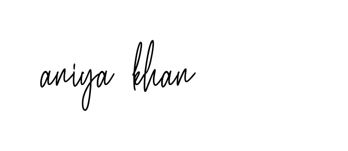 Signature of aniya-khan