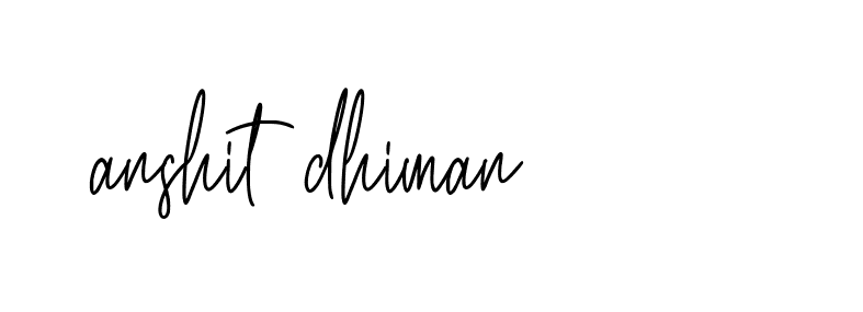 Signature of anshit-dhiman