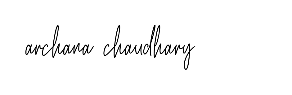 Signature of archana-chaudhary