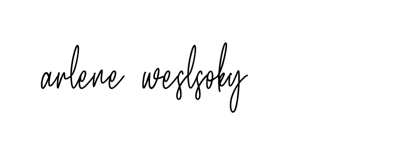 Signature of arlene-weslsoky