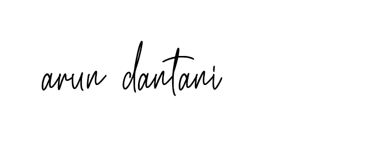 Signature of arun-dantani