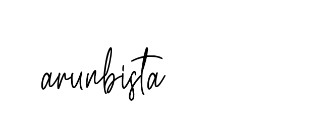 Signature of arunbista