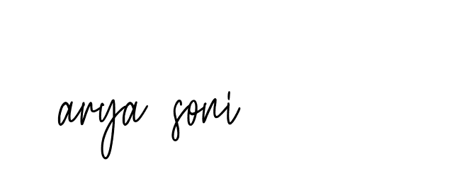 Signature of arya-soni