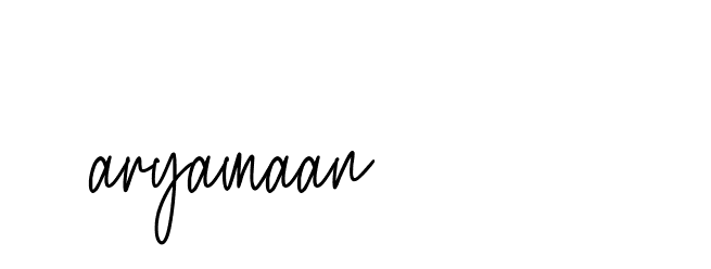 Signature of aryamaan