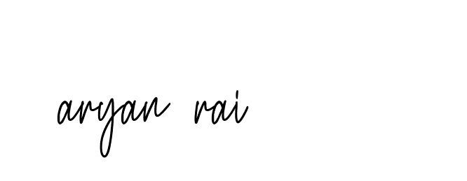 Signature of aryan-rai