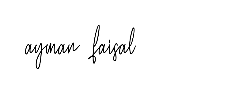 Signature of ayman-faisal