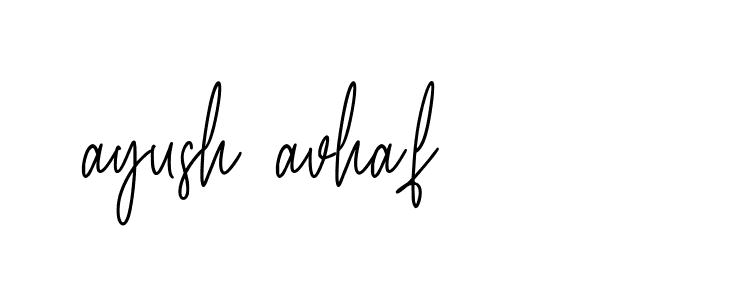 Signature of ayush-avhaf