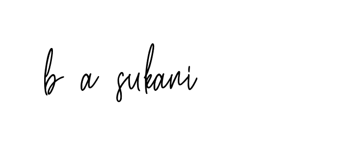 Signature of b-a-sukani