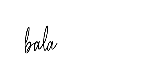 Signature of bala-