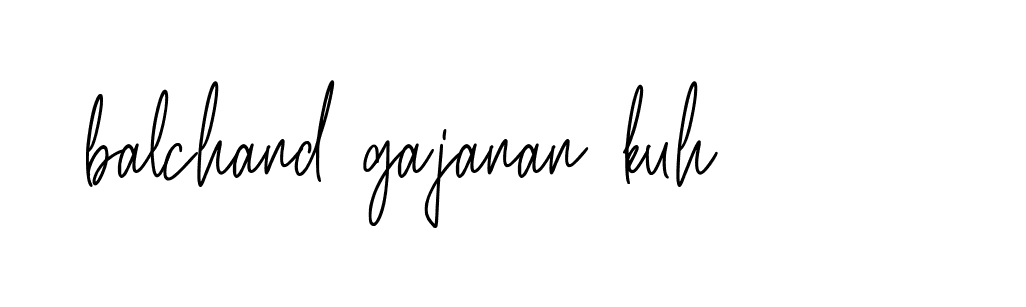 Signature of balchand-gajanan-kuh