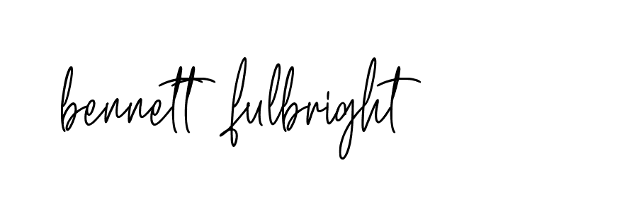 Signature of bennett-fulbright