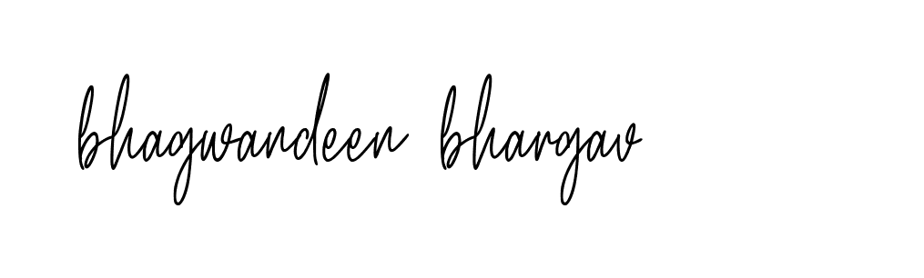 Signature of bhagwandeen-bhargav