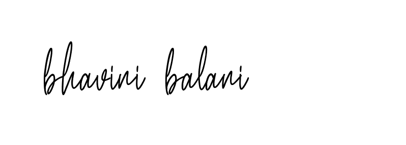 Signature of bhavini-balani