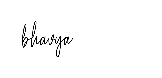 Signature of bhavya-