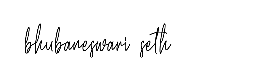 Signature of bhubaneswari-seth