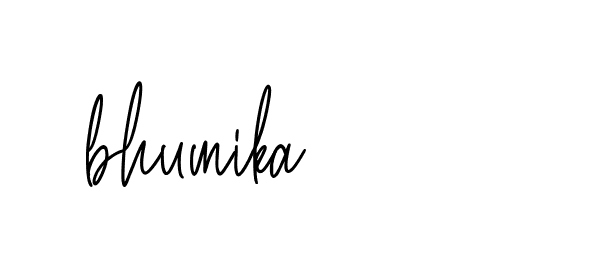 Signature of bhumika