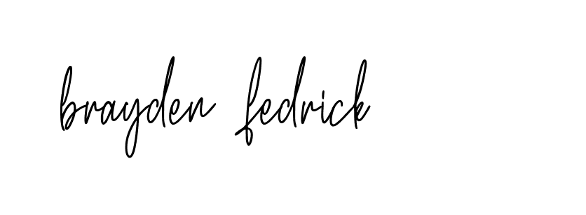 Signature of brayden-fedrick