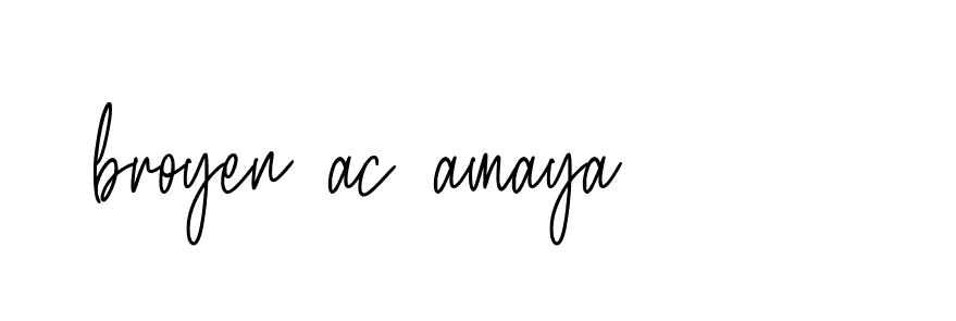 Signature of broyen-ac-amaya