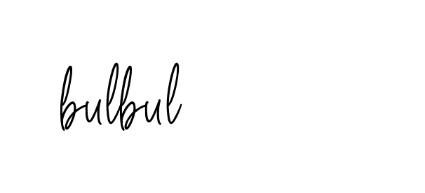 Signature of bulbul-