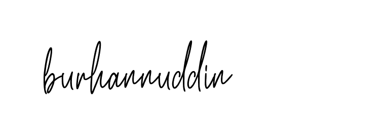 Signature of burhannuddin