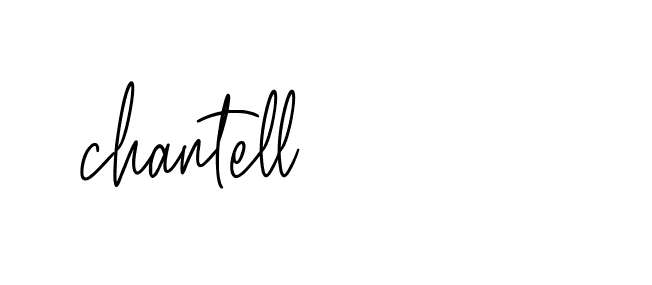 Signature of chantell-