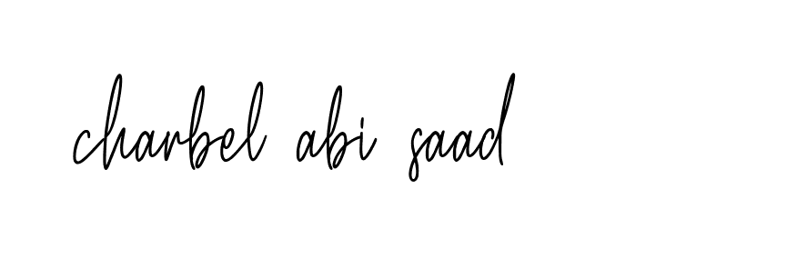 Signature of charbel-abi-saad