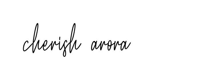 Signature of cherish-arora