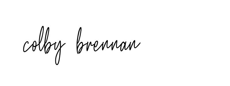 Signature of colby-brennan