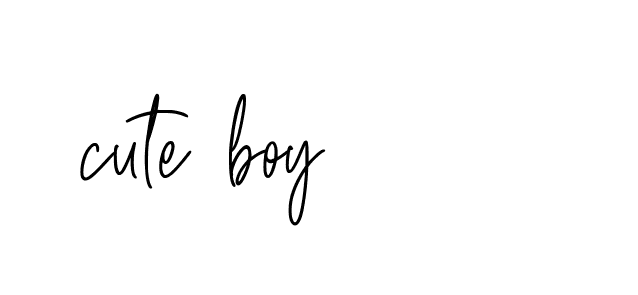 Signature of cute-boy