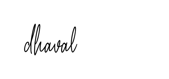 Signature of dhaval