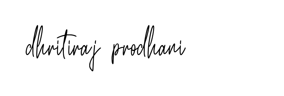 Signature of dhritiraj-prodhani