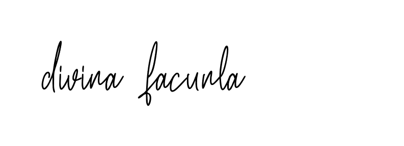 Signature of divina-facunla