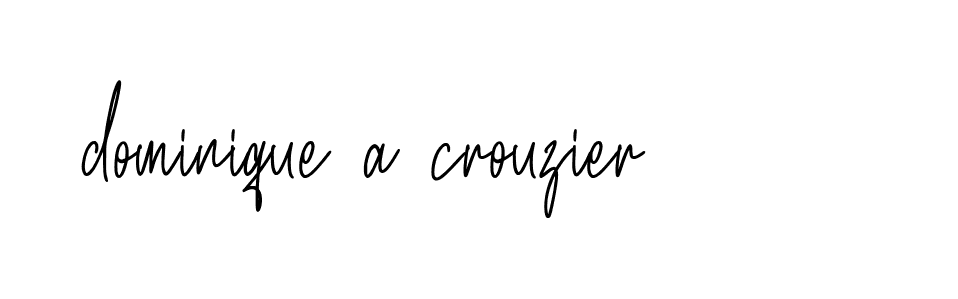 Signature of dominique-a-crouzier