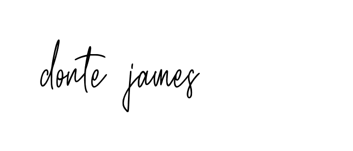 Signature of donte-james