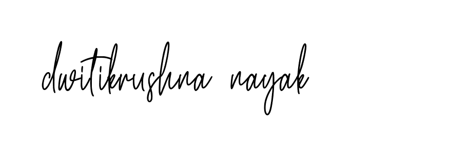 Signature of dwitikrushna-nayak