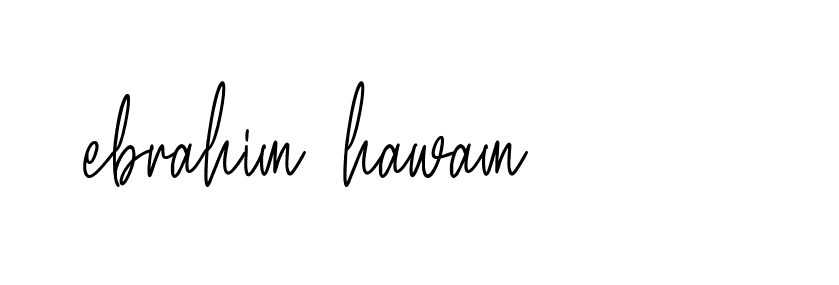 Signature of ebrahim-hawam