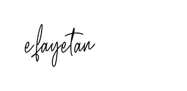 Signature of efayetan