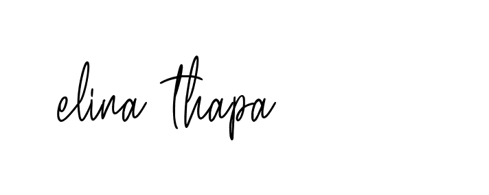 Signature of elina-thapa