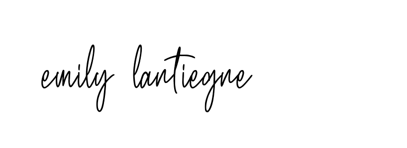 Signature of emily-lantiegne