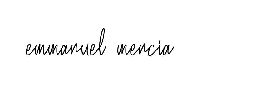 Signature of emmanuel-mencia