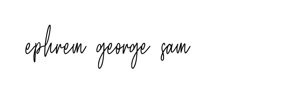 Signature of ephrem-george-sam