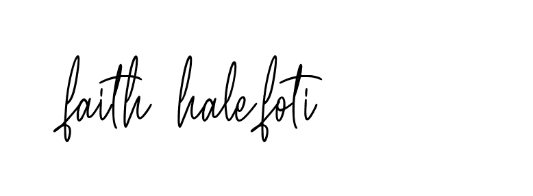 Signature of faith-halefoti