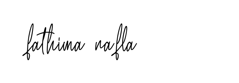 Signature of fathima-nafla-