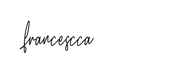 Signature of francescca