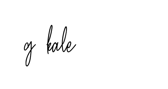 Signature of g-kale