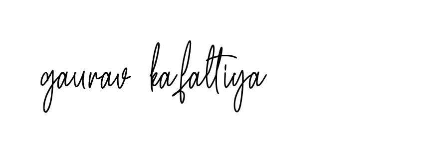 Signature of gaurav-kafaltiya