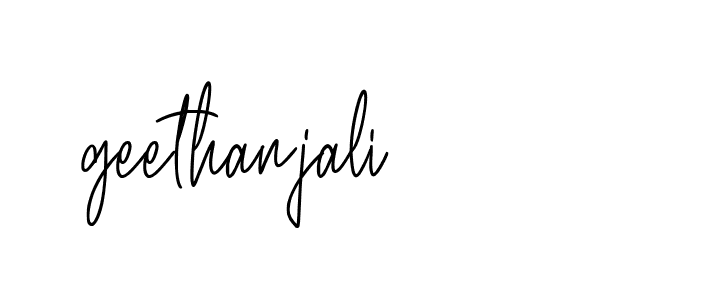 Signature of geethanjali