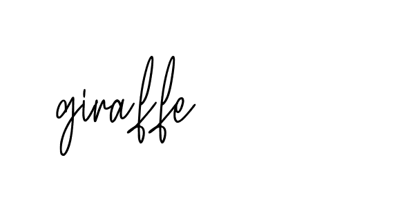 Signature of giraffe