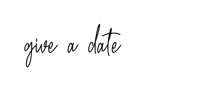 Signature of give-a-date